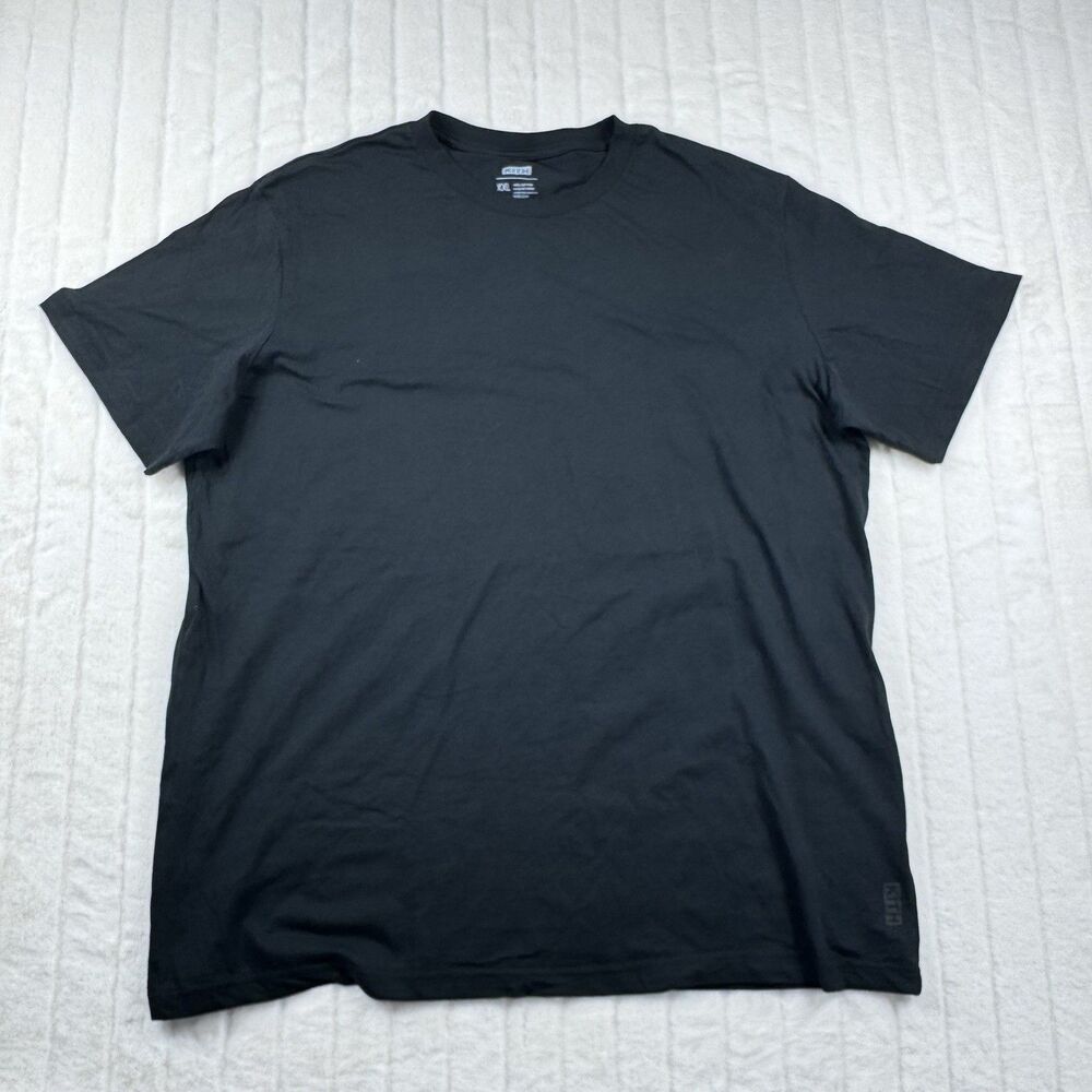 Kith Classic Solid Black Crewneck T-Shirt Men's 2XL Cotton Comfort Stretch Logo